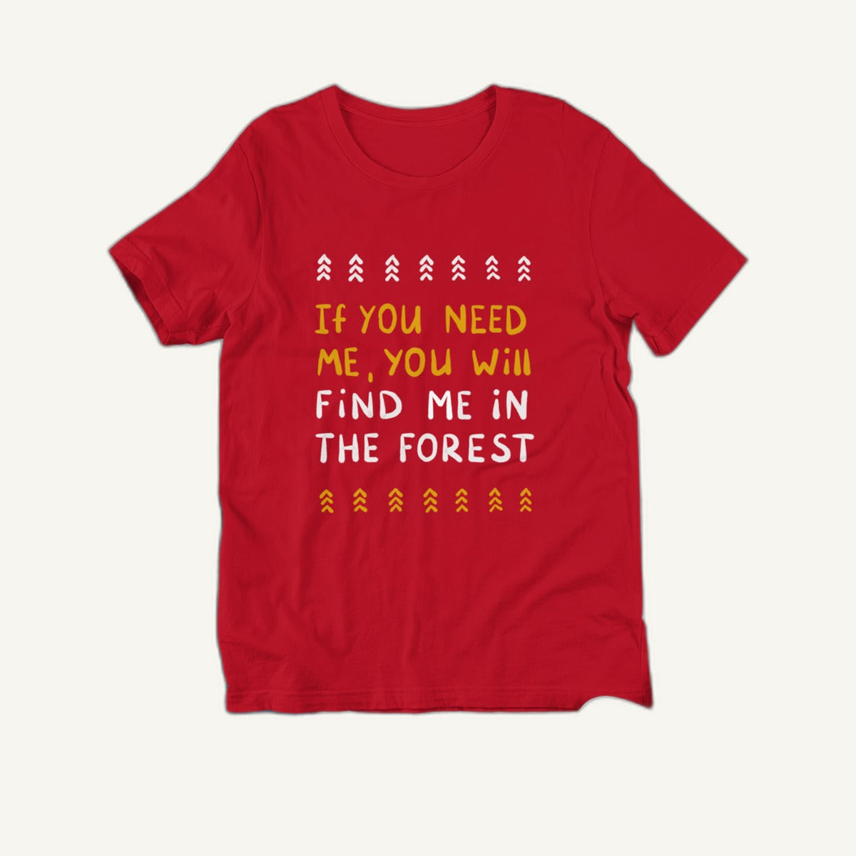 Red Forest Person t-shirt flat