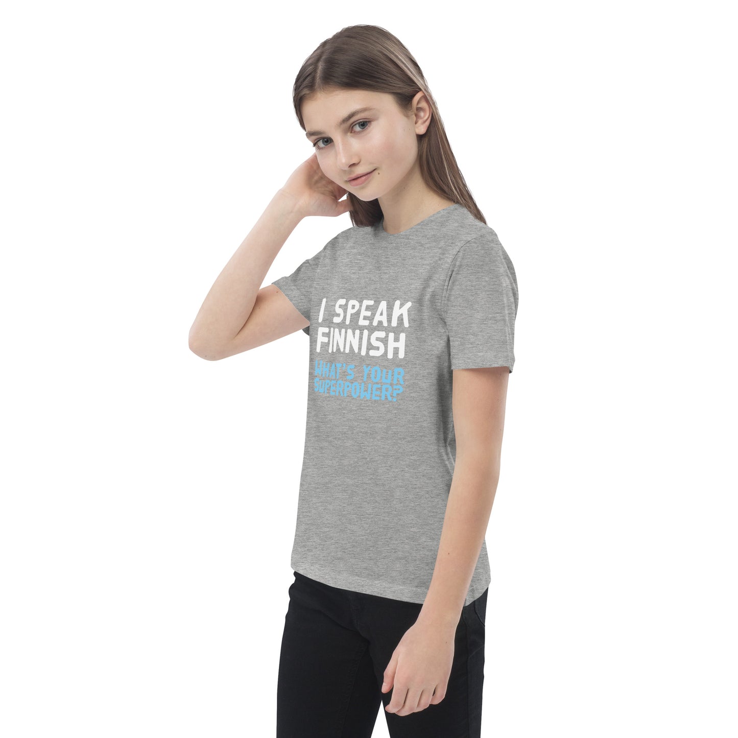 I speak Finnish organic cotton Eco Kids T-Shirt - Finnish kids t-shirt from Very Finnish Problems
