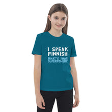 Load image into Gallery viewer, I speak Finnish organic cotton kids t-shirt