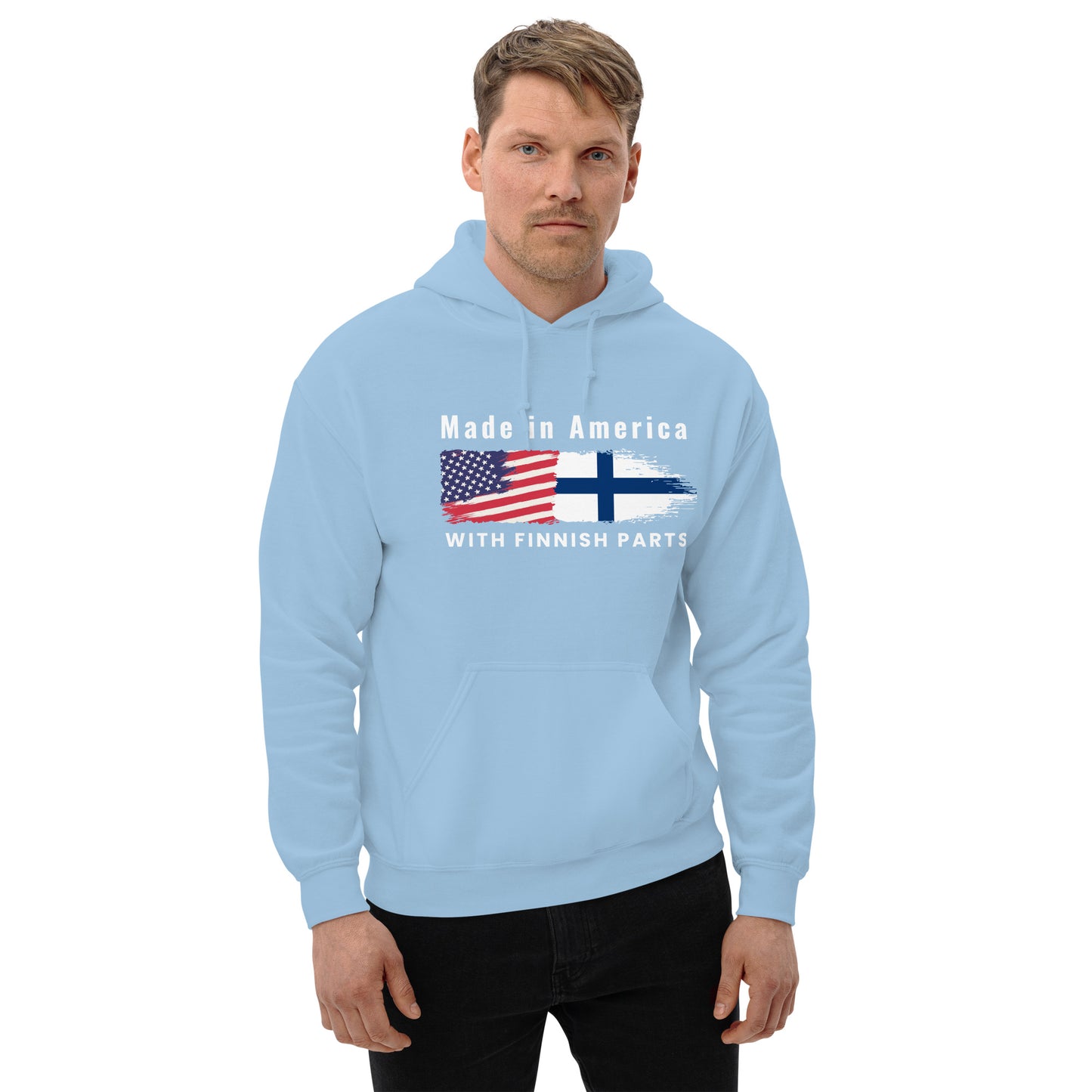 Made in America with Finnsh parts Finnish Hoodie - Finnish hoodie from Very Finnish Problems