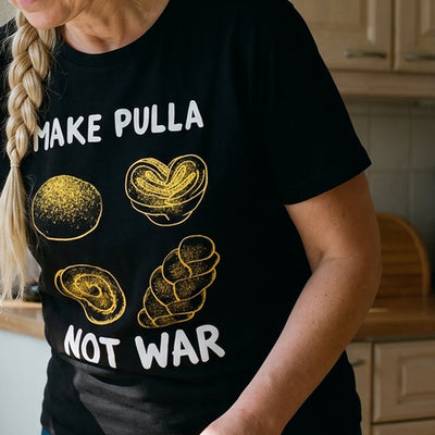 Make Pulla, Not War, print close-up for product cards