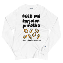 Load image into Gallery viewer, Feed me Karelian pies Men's Long Sleeve Shirt