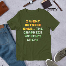 Load image into Gallery viewer, Went Outside Once Unisex T-Shirt