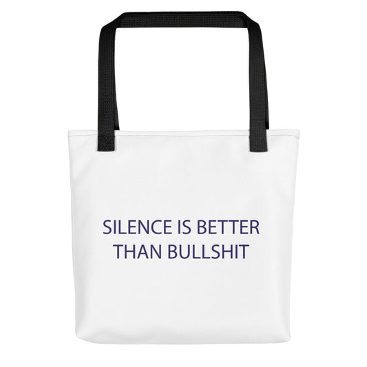 Silence Beats Bullshit Finnish Introvert Tote Bag - alternate view - Very Finnish Problems