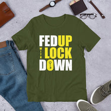 Load image into Gallery viewer, Fed Up with Lockdown Unisex T-Shirt