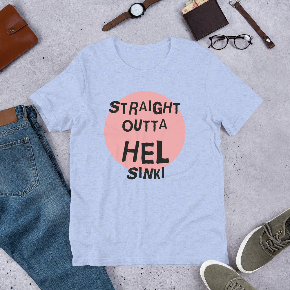 Straight Outta Hel Finnish Helsinki T-Shirt - Finnish t-shirt from Very Finnish Problems