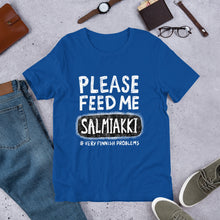 Load image into Gallery viewer, Feed Me Salmiakki Unisex T-Shirt