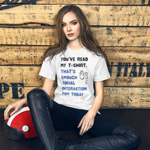 Load image into Gallery viewer, Social Interaction girl Unisex T-Shirt