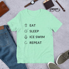 Load image into Gallery viewer, Eat Sleep Ice Swim Repeat Unisex T-Shirt