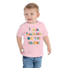 Load image into Gallery viewer, I'm Smiling On The Inside Toddler Short Sleeve Tee