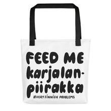 Load image into Gallery viewer, Feed Me Karjalanpiirakka Tote Bag