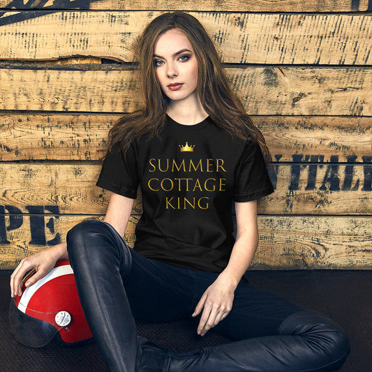 Summer Cottage King Finnish Lifestyle T-Shirt - alternate view - Very Finnish Problems