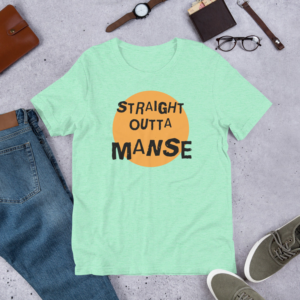 Straight Outta Manse Finnish Culture T-Shirt - Finnish t-shirt from Very Finnish Problems