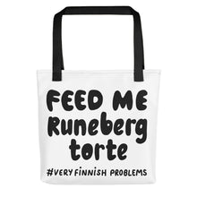 Load image into Gallery viewer, Feed Me Runeberg Torte Tote bag