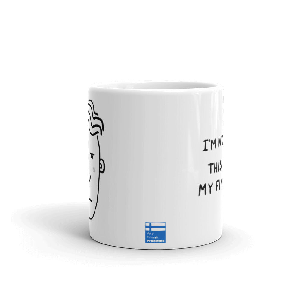Finnish Face Humour Men's Mug - alternate view - Very Finnish Problems