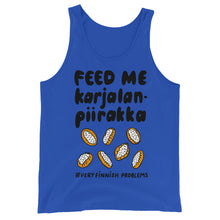 Load image into Gallery viewer, Feed Me Karjalanpiirakka Unisex Tank Top
