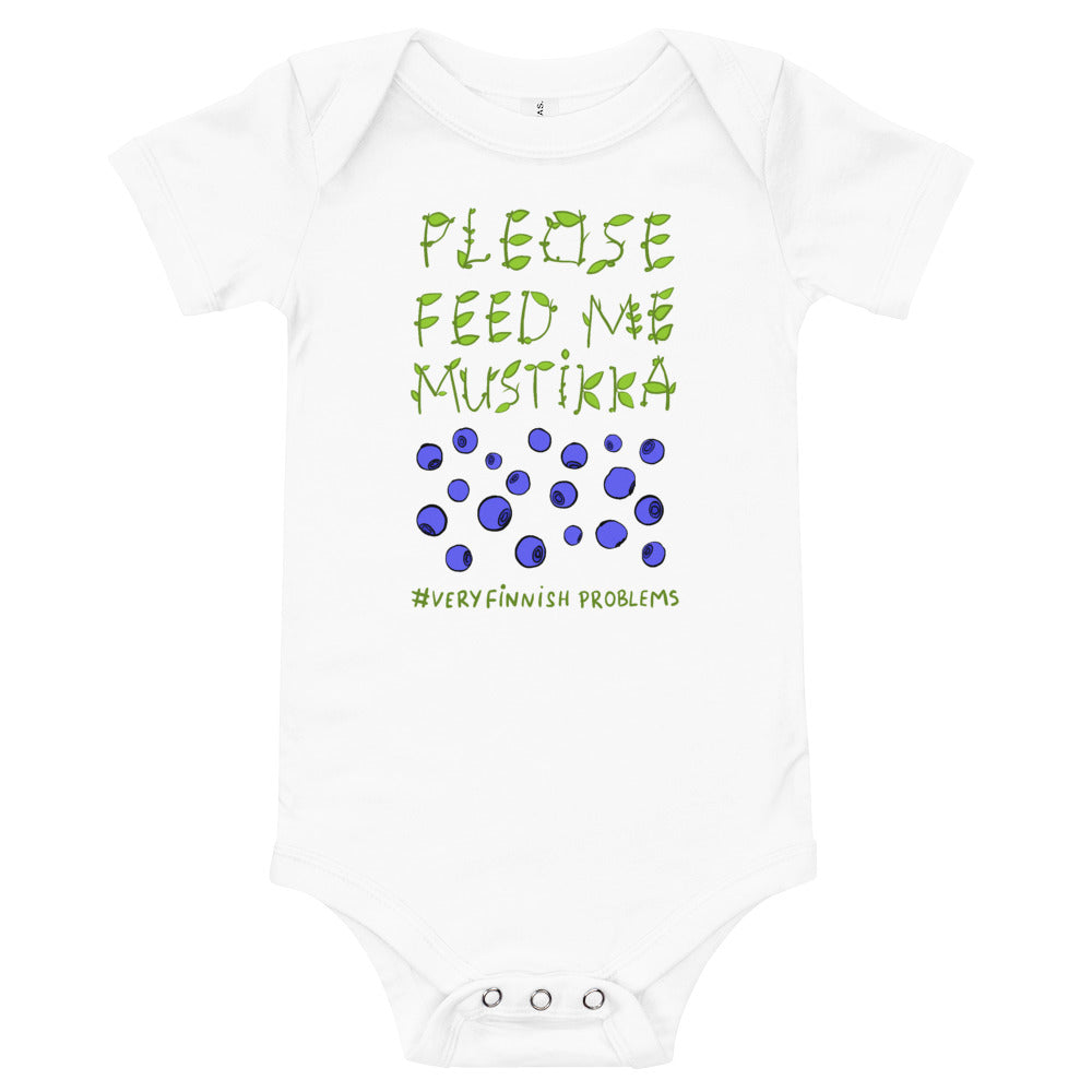 Feed Me Mustikka Baby Short Finnish Baby Bodysuit - alternate view - Very Finnish Problems