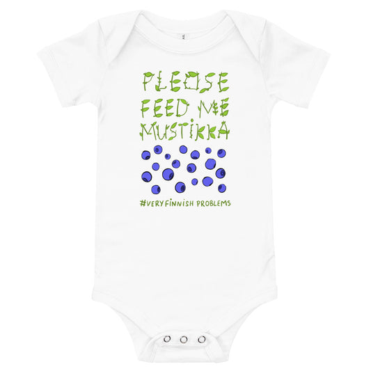 Feed Me Mustikka Baby Short Finnish Baby Bodysuit - alternate view - Very Finnish Problems