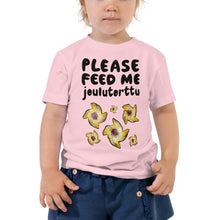 Load image into Gallery viewer, Feed me Joulutorttu Toddler Short Sleeve Tee