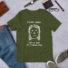 Load image into Gallery viewer, Finnish Face Female Unisex T-Shirt
