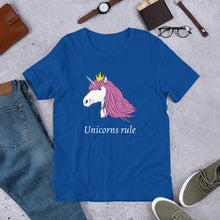 Load image into Gallery viewer, Unicorns Rule Unisex T-Shirt