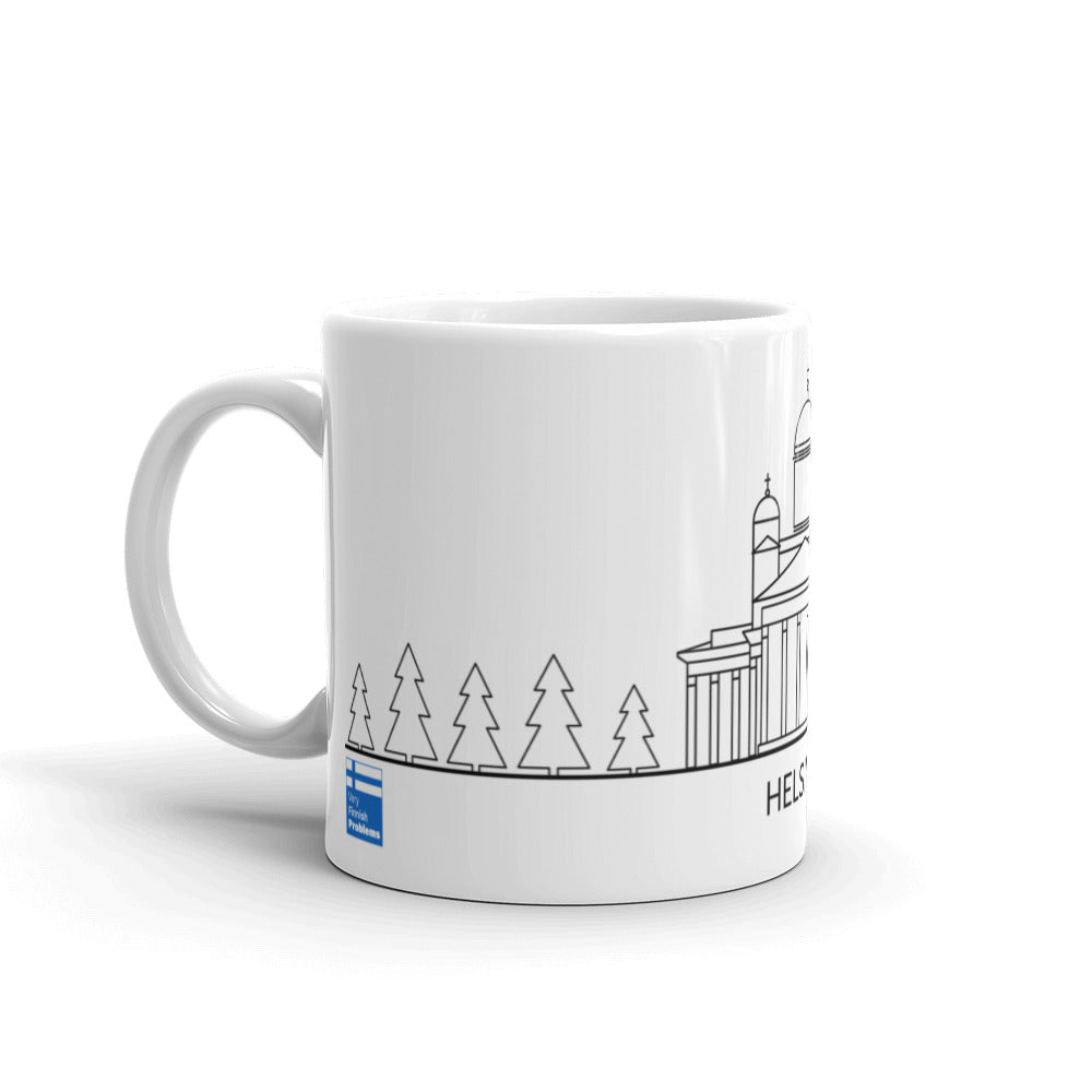 Helsinki Skyline Finnish Culture Mug - alternate view - Very Finnish Problems