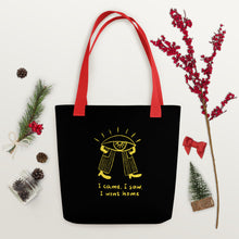 Load image into Gallery viewer, Came saw went home Tote bag