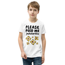 Load image into Gallery viewer, Feed me Joulutorttu Youth T-Shirt
