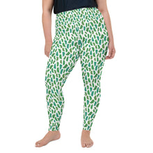 Load image into Gallery viewer, Forest Leaves Plus Size Leggings