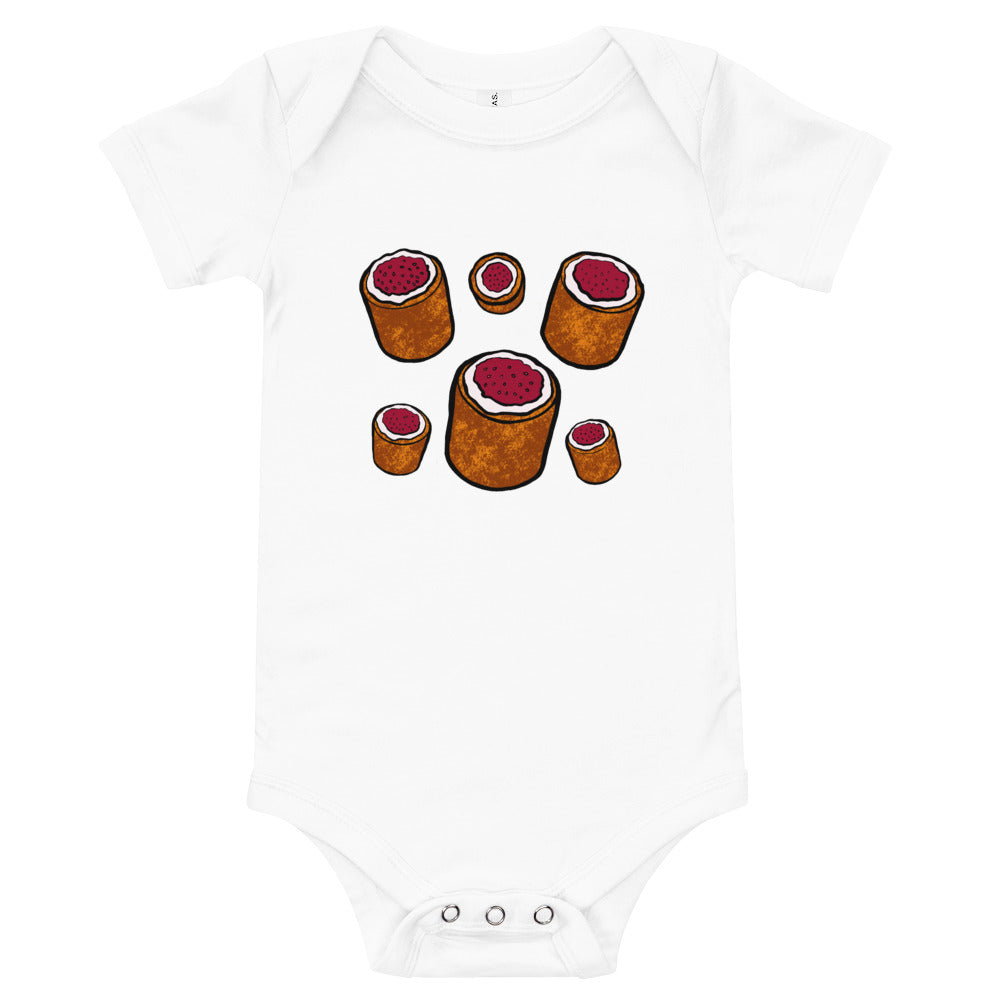 Runeberg Torte Finnish Food Baby Bodysuit - alternate view - Very Finnish Problems