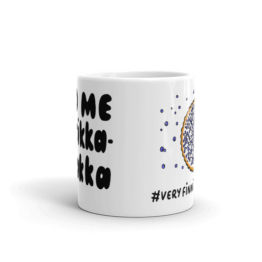 Feed Me Mustikkapiirakka Finnish Food Mug - alternate view - Very Finnish Problems