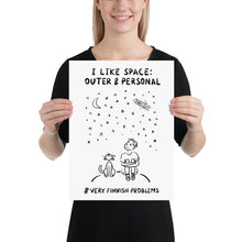 Load image into Gallery viewer, I like Space: Outer and Personal Poster
