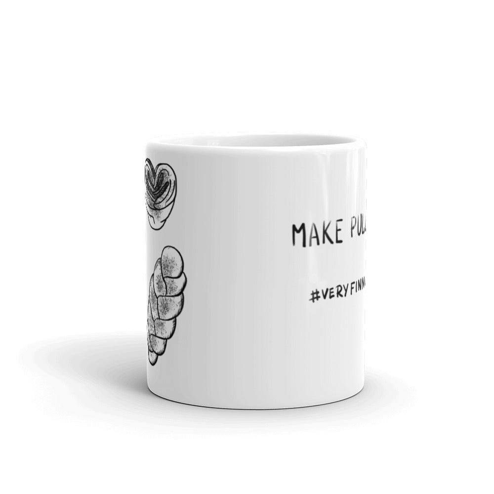 Make Pulla Not War Finnish Food Mug - alternate view - Very Finnish Problems
