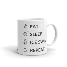 Load image into Gallery viewer, Eat Sleep Ice Swim Repeat Mug
