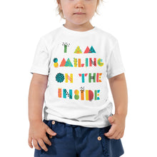 Load image into Gallery viewer, I'm Smiling On The Inside Toddler Short Sleeve Tee