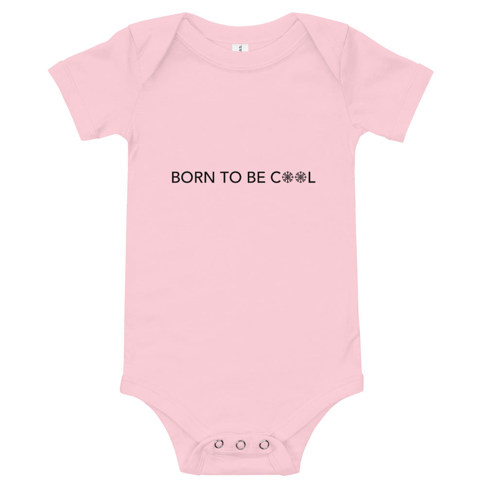 Born To Be Cool Baby Short Finnish Baby Bodysuit - Finnish baby bodysuit from Very Finnish Problems