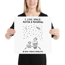 Load image into Gallery viewer, I like Space: Outer and Personal Poster