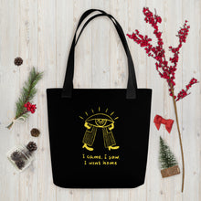 Load image into Gallery viewer, Came saw went home Tote bag