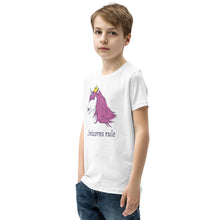 Load image into Gallery viewer, Unicorns Rule Youth T-Shirt