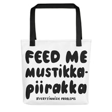 Load image into Gallery viewer, Feed Me Mustikkapiirakka Tote bag