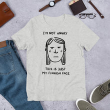 Load image into Gallery viewer, Finnish Face Female Unisex T-Shirt