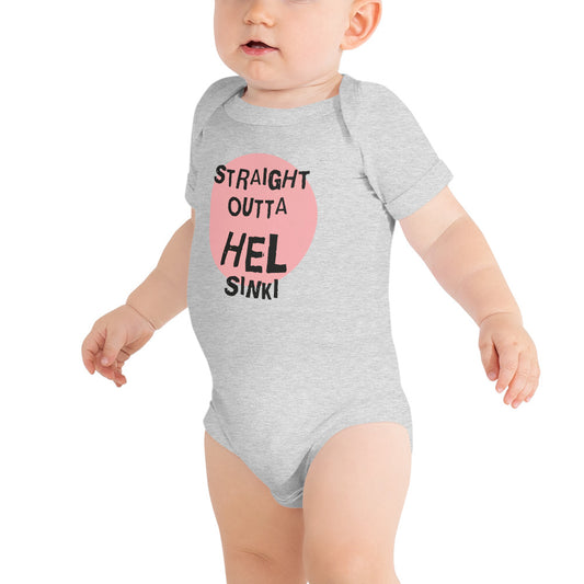 Straight outta Helsinki Finnish Baby Bodysuit - alternate view - Very Finnish Problems