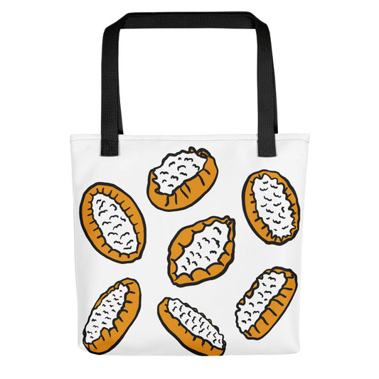 Feed Me Karjalanpiirakka Finnish Food Tote Bag - Very Finnish Problems official tote bag