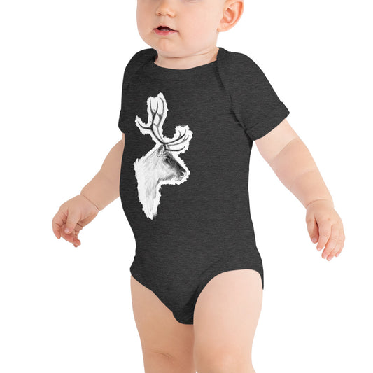 Reindeer Finnish Nature Baby Bodysuit - alternate view - Very Finnish Problems