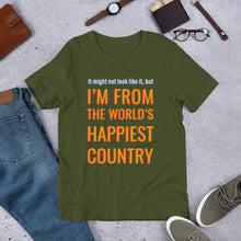 Load image into Gallery viewer, Happiest Country Unisex T-Shirt
