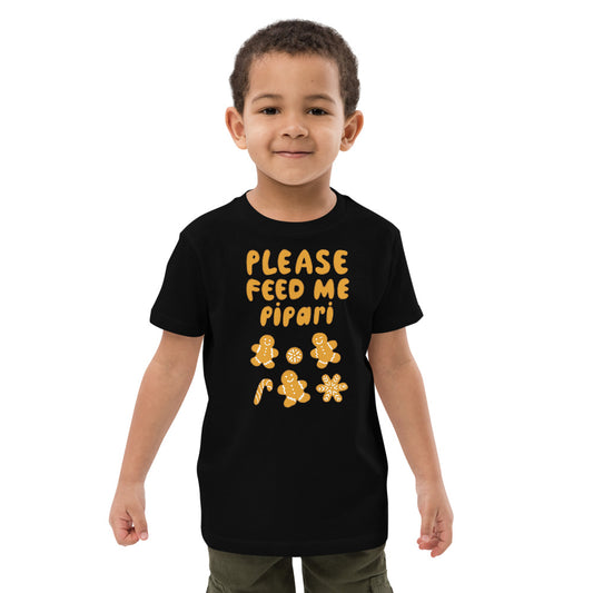 Feed me pipari Organic cotton Finnish Kids T-Shirt - alternate view - Very Finnish Problems