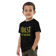 Load image into Gallery viewer, Forest is my backyard Organic cotton kids t-shirt