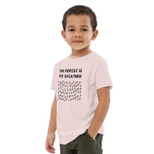Load image into Gallery viewer, Forest is my backyard Organic cotton kids t-shirt