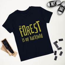 Load image into Gallery viewer, Forest is my backyard Organic cotton kids t-shirt