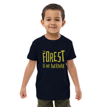 Load image into Gallery viewer, Forest is my backyard Organic cotton kids t-shirt
